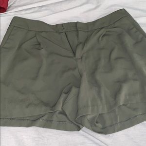 Green High Waist Shorts